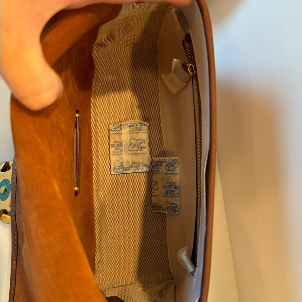 NWT Coach C5262 Smooth Leather and Suede Soft Tabby Shoulder Bag 2 Straps-Canyon - Picture 13 of 15